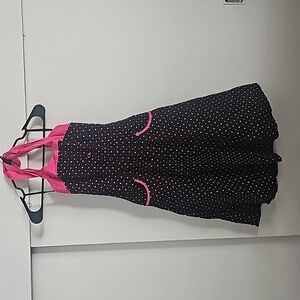 Vintage y2k morbid threads retro halter style pin up polka dot dress